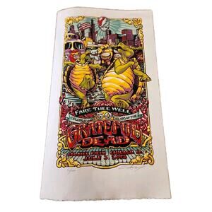 50 Years Grateful Dead Poster AJ Masthay Signed Numbered 712/1000 Fare Thee Well